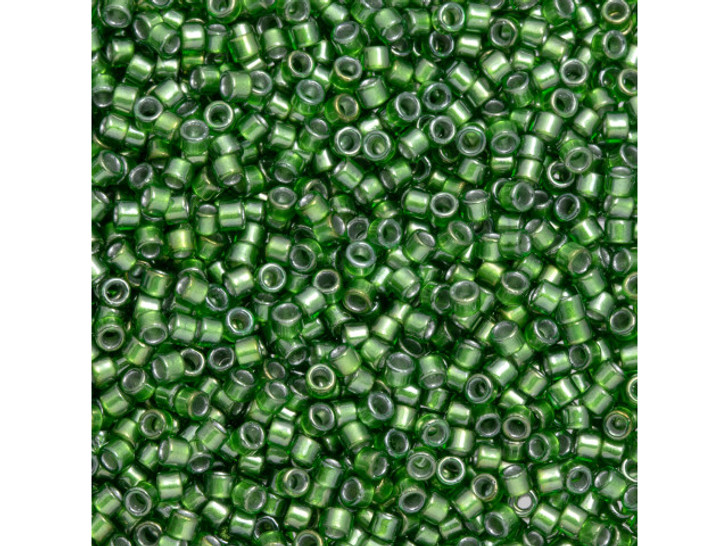 TOHO Aiko 11/0 Silver-Lined Sour Apple Precision Cylinder Seed Beads, 4g Pack