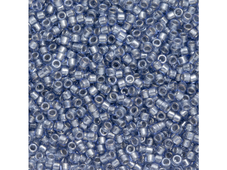 TOHO Aiko 11/0 Silver-Lined Montana Blue Precision Cylinder Seed Beads, 4g Pack