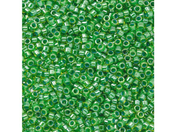 TOHO Aiko 11/0 Shamrock-Lined Light Jonquil Precision Cylinder Seed Beads, 4g Pack