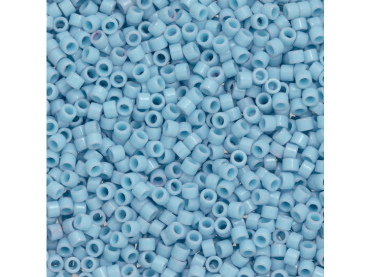 TOHO Aiko 11/0 Opaque Prairie Sky Luster Precision Cylinder Seed Beads, 4g Pack