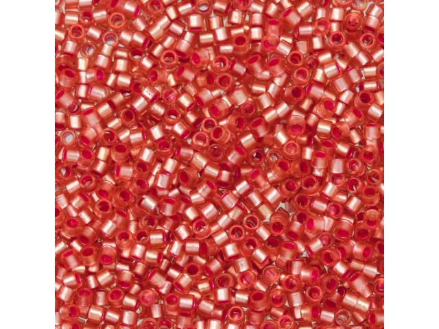 TOHO Aiko 11/0 Silver-Lined Frosted Almond Blossom Precision Cylinder Seed Beads, 4g Pack