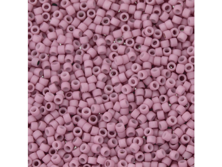 TOHO Aiko 11/0 Opaque Matte Pastel Plumeria Precision Cylinder Seed Beads, 4g Pack