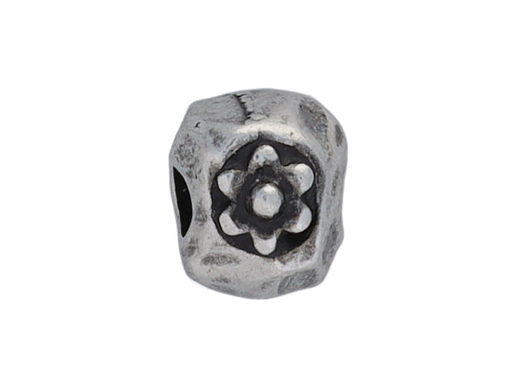 TierraCast Antique Pewter Flower Nugget Spacer Bead