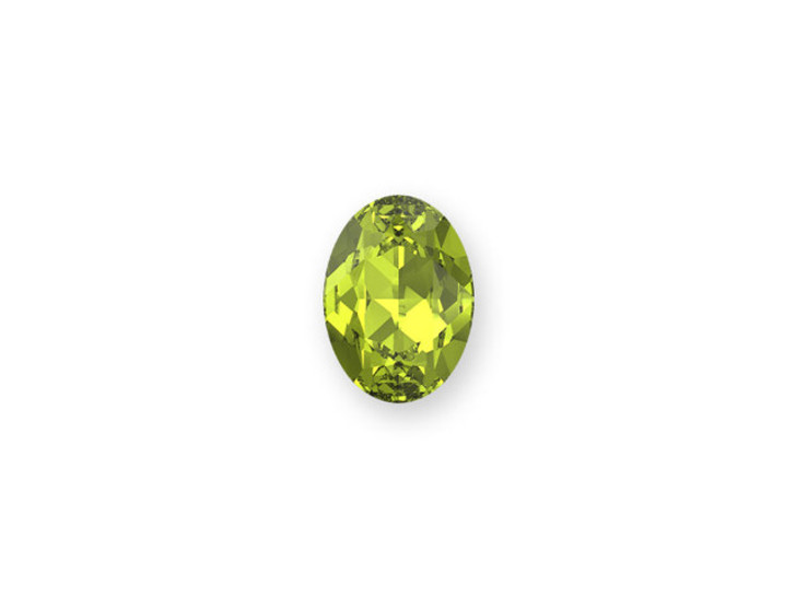 Clearance - Was $4.64 - PRESTIGE 4120 14 X 10mm Oval Fancy Stone Citrus Green Clearance - Was $4.64 - PRESTIGE 4120 14 X 10mm Oval Fancy Stone Citrus Green