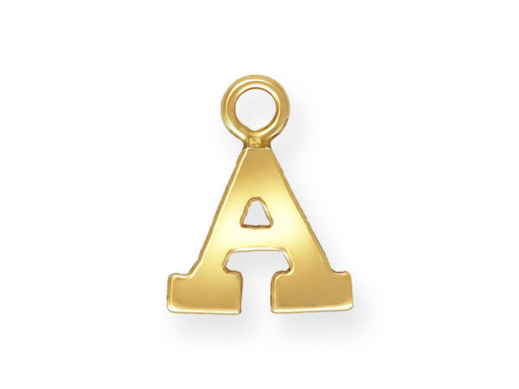 Clearance - Was $6.29 - Gold-Filled 14K/20 Block Letter 'A' Charm
