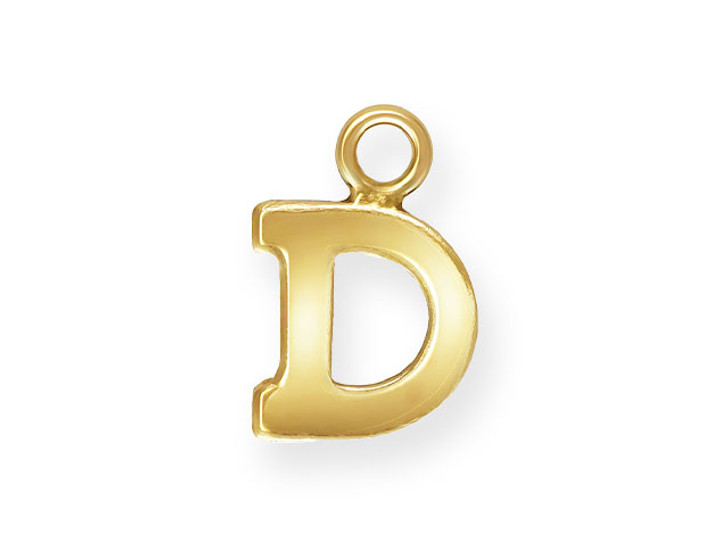 Clearance - Was $6.29 - Gold-Filled 14K/20 Block Letter 'D' Charm