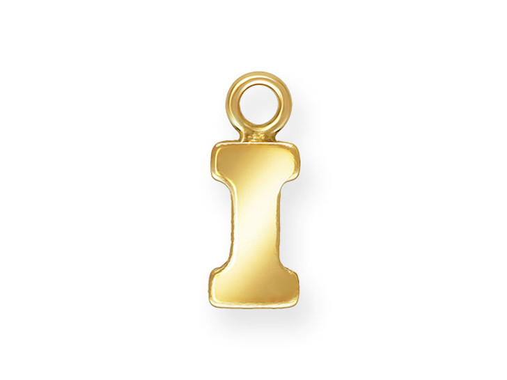 Clearance - Was $6.29 - Gold-Filled 14K/20 Block Letter 'I' Charm
