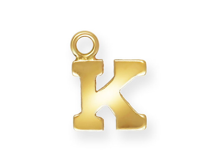 Letter K Bracelet in 14k Gold