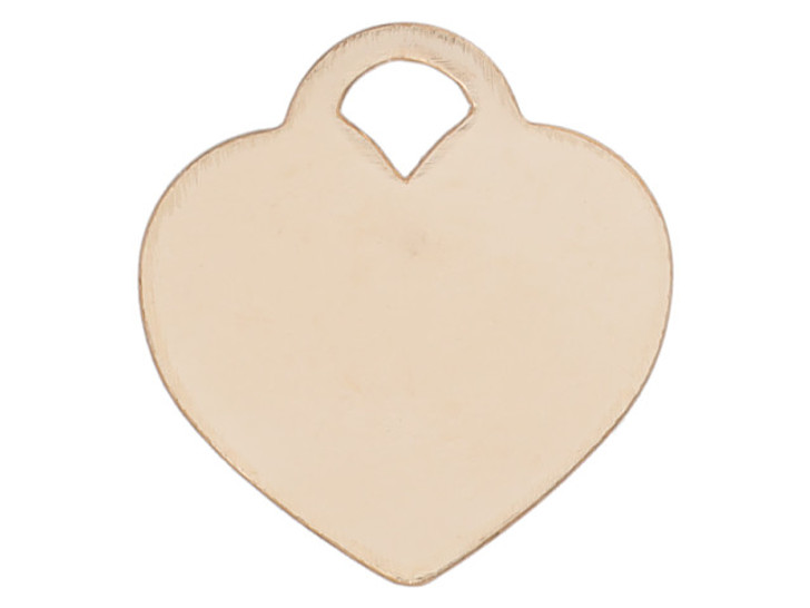 Gold-Filled 14K/20 12.0mm Heart Charm