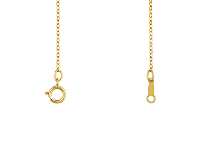 18k Gold Filled Classic Figaro Chain Necklace – LUDIC