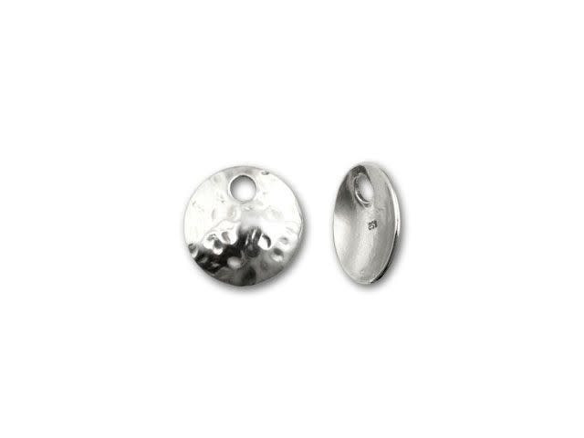 B&B Benbassat Sterling Silver 8.5mm Hammered Round Charm