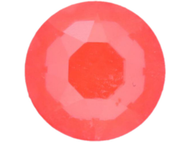 Clearance - Was $0.71 - PRESTIGE H2078 SS34 Hotfix Rose Flatback Crystal Orange Ignite