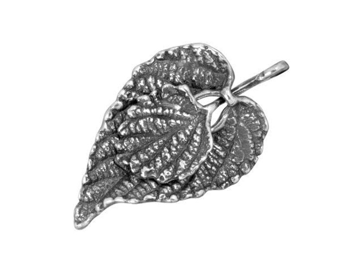 B&B Benbassat Sterling Silver Pointy Leaf Hook & Eye Claps