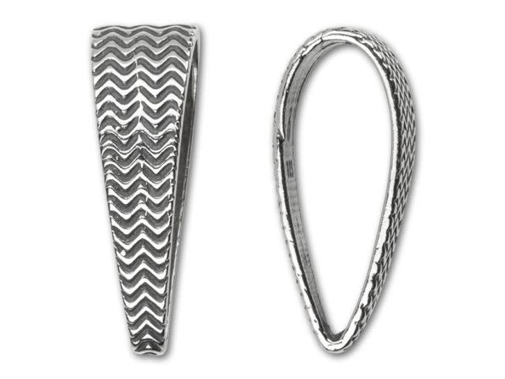 B&B Benbassat Sterling Silver Weave Design Bail