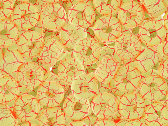 Matubo 2/0 Czech Glass Ionic Yellow/Red Seed Beads 5.5-Inch Tube