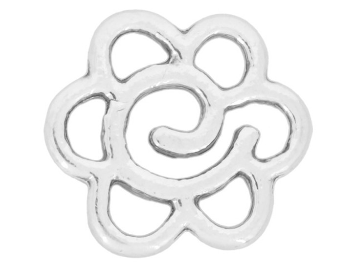Artbeads Sterling Silver 6 Petal Flower Link