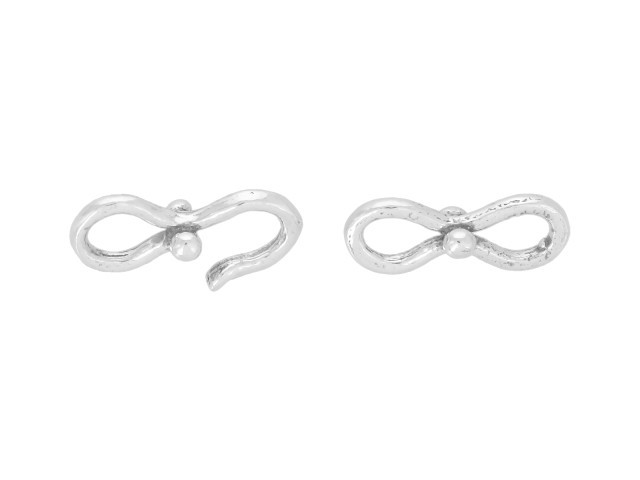 Small Figure Eight Style Hook and Eye Clasp