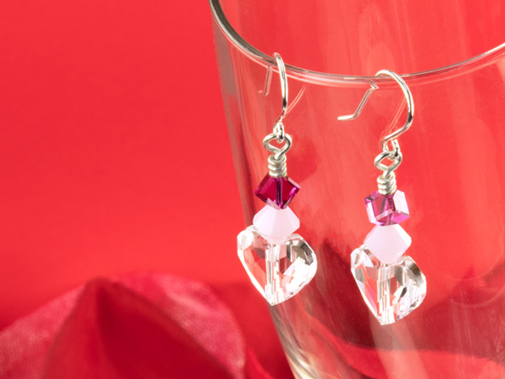 Valentine's 3D Heart Earrings – Dibblee Design Co.