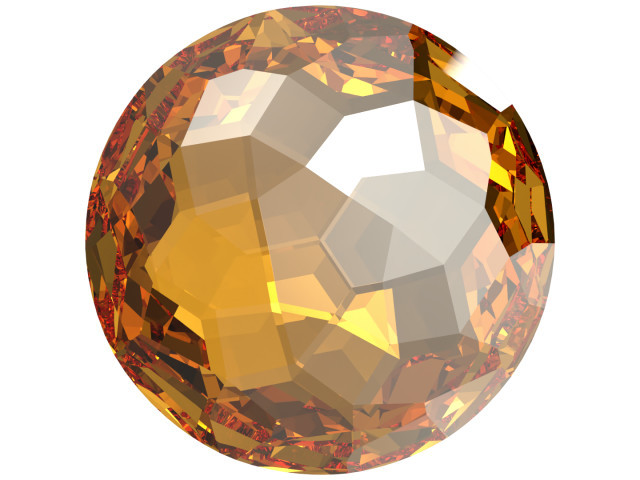 Clearance - Was $7.69 - PRESTIGE 1383 14mm Daydream Round Stone Crystal Golden Shadow