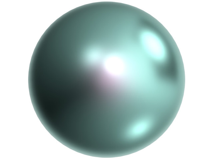 PRESTIGE 5810 8mm Round Crystal Pearl Crystal Iridescent Light Turquoise