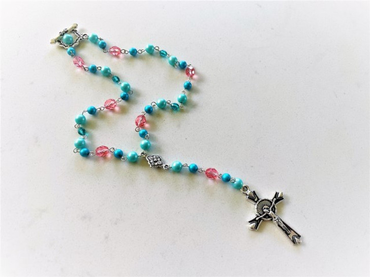 Spring Rosary Necklace Spring Rosary Necklace