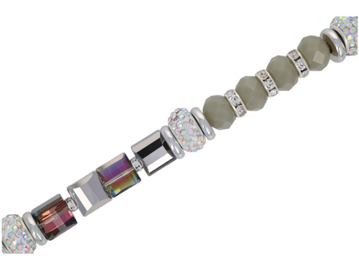 Jesse James Beads Color Classics Light Grey Bead Strand Jesse James Beads Color Classics Light Grey Bead Strand