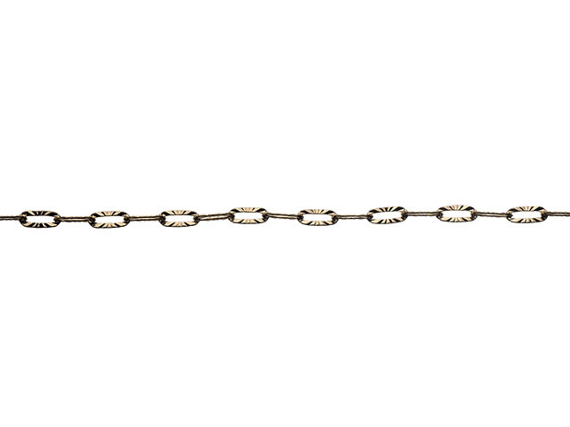 Gold Kinked Paperclip Cable Chain