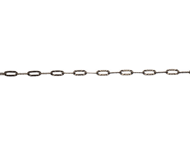 Antique Brass Kinked Paperclip Cable Chain