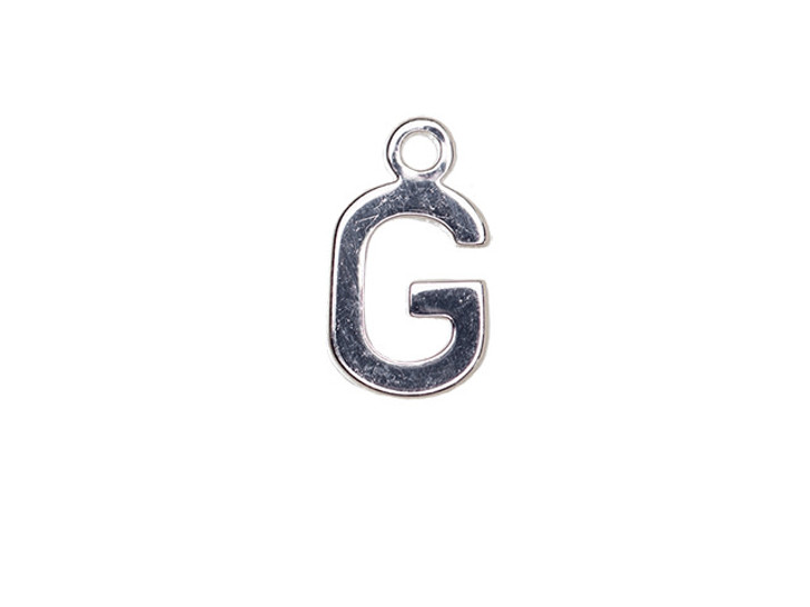 Alphabet Letter Charms in Silver Letter G