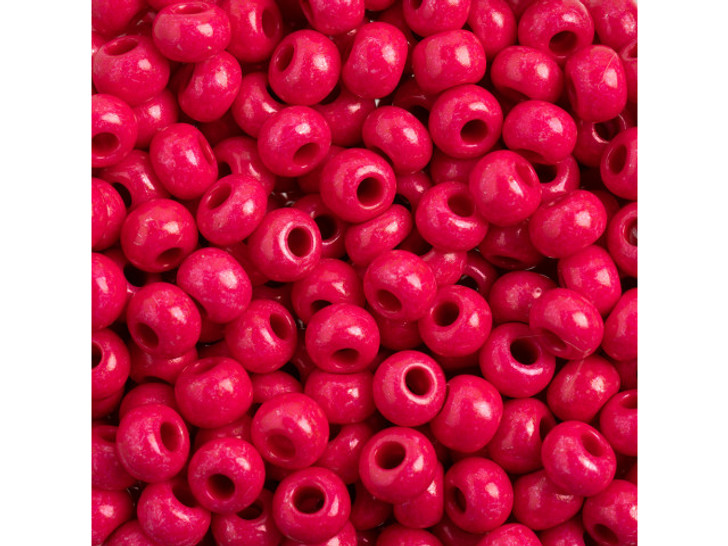 Preciosa Round Seed Bead/Pony Bead 2/0 5.5-Inch Tube - Terra Intensive Rose  