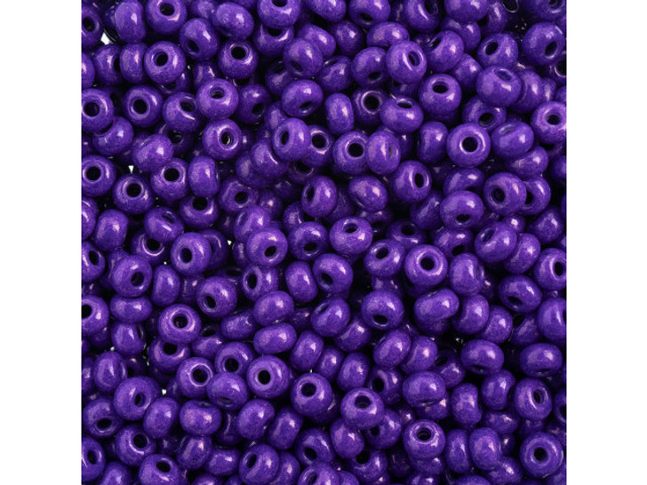Preciosa Round Seed Bead/Pony Bead 6/0 5.5-Inch Tube - Terra Intensive  Purple 