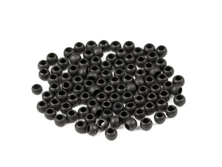 Beadalon 1.3mm Black Crimp Beads (100 Pcs)