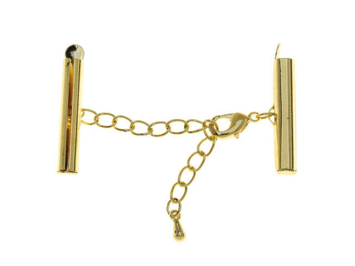 Beadalon 26mm Gold-Plated Brass Slide Connector Lobster Clasp Set
