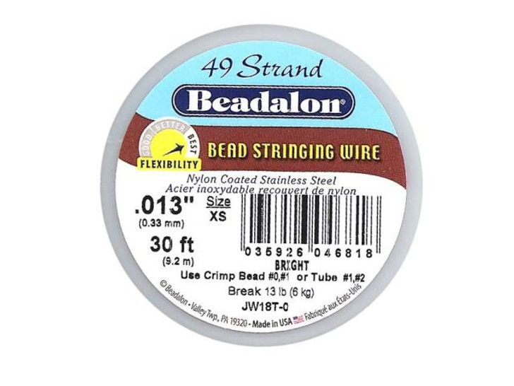 Beadalon 49 .013 30FT - Bright