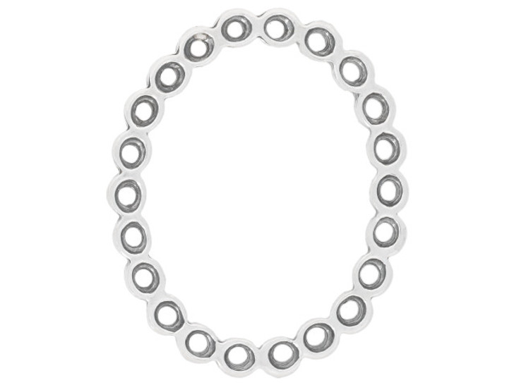 Artbeads Sterling Silver Oval Link of 22 Connected Circles