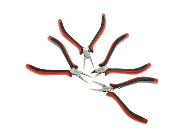 The Beadsmith Deluxe Jewelry Pliers Ergonomic Tool Kit 4 Piece w/ Case