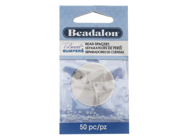 Beadalon Bead Bumpers 1.5mm Clear Oval (50pc Pack)