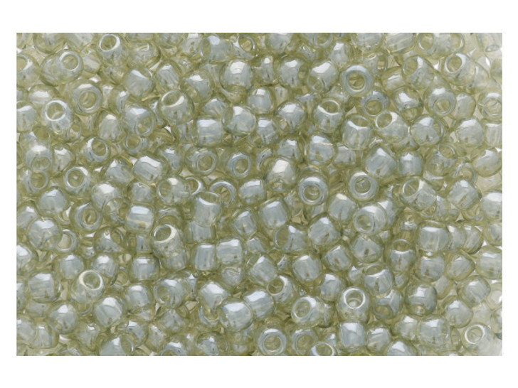 TOHO RE:Glass Round Seed Beads 11/0 : Luster Black - 2.5" Tube
