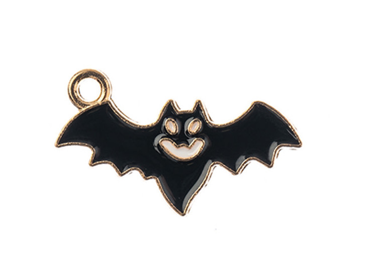 Sweet & Petite Halloween Charm 23 x 12mm Bat