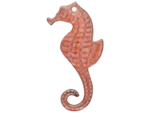 Clearance - Was $8.89 - Gardanne Beads Autumn Right Facing Seahorse Pendant