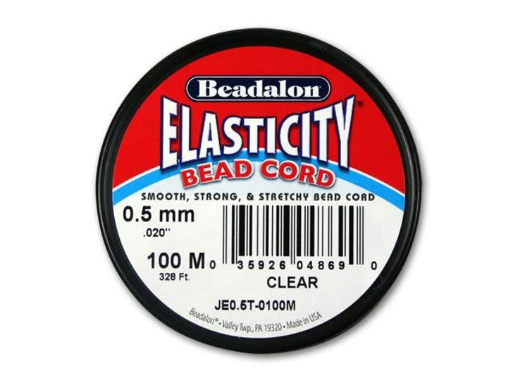 Beadalon Elasticity 0.5mm Clear 100 Meters