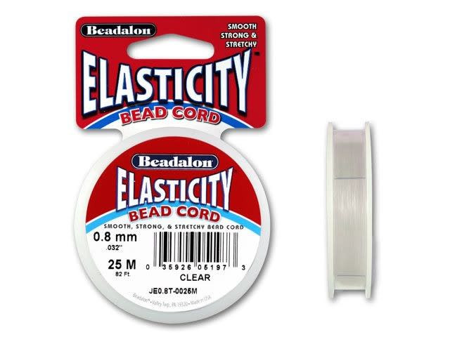 Beadalon Elastikschnur – 1,0 Mm Durchmesser, Transparent, 25 M Rolle, Für Schmuckbasteln & DIY