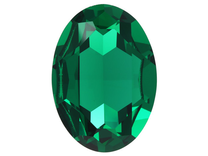 PRESTIGE 4120 18 x 13mm Oval Fancy Stone Majestic Green