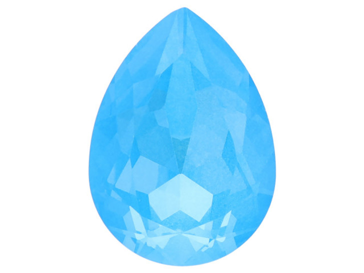 Clearance - Was $7.29 - PRESTIGE 4320 18 x 13mm Pear Fancy Stone Crystal Electric Blue Ignite