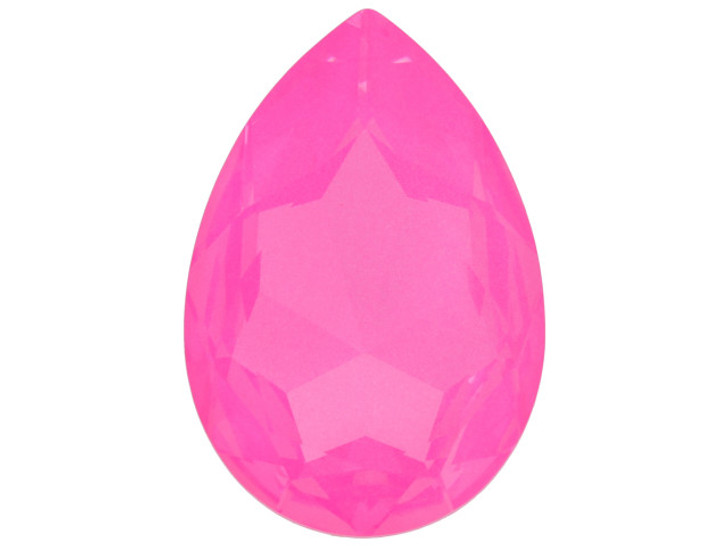 Clearance - Was $13.89 - PRESTIGE 4327 30x20mm Fancy Pear Crystal Electric Pink Ignite