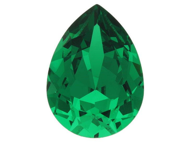 PRESTIGE 4320 18 x 13mm Pear Fancy Stone Majestic Green