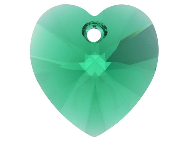 PRESTIGE 6228 14mm Heart Pendant Majestic Green