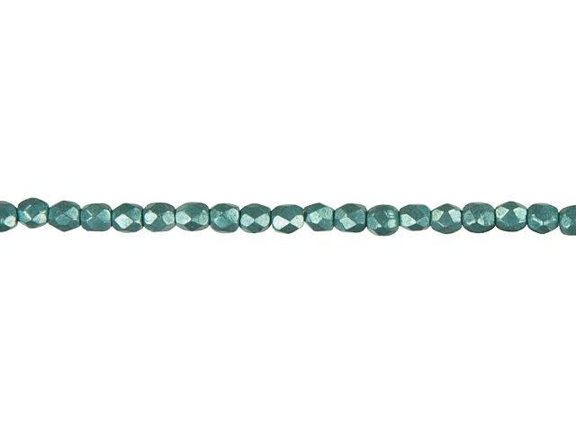 Czech Fire-Polish Bead 3mm ColorTrends Saturated Metallic Island Paradise (50pc Strand) by Starman