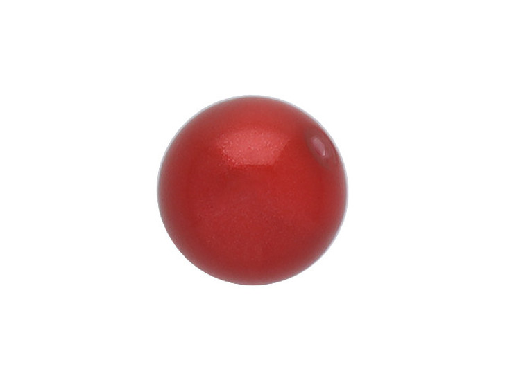 PRESTIGE 5810 5mm Round Crystal Pearl Dark Coral