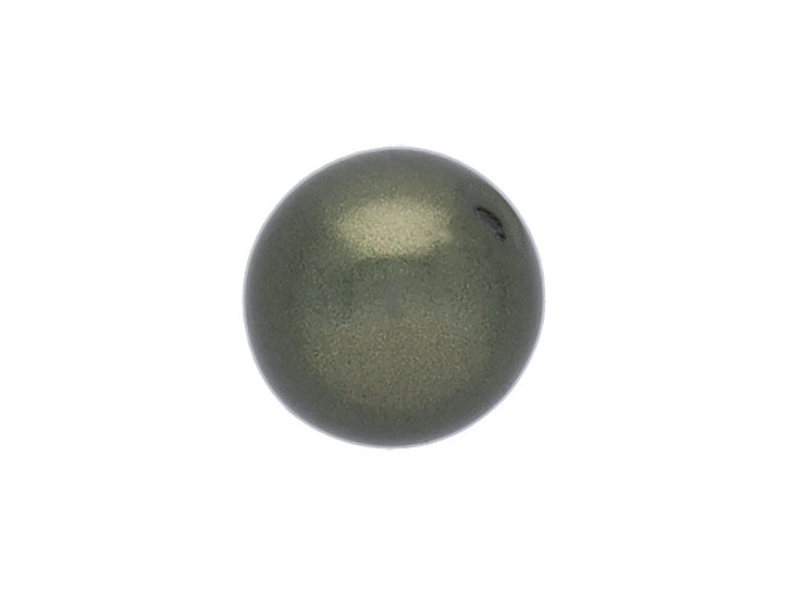 PRESTIGE 5810 5mm Round Crystal Pearl Dark Green
